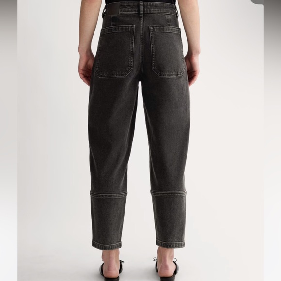 Everlane The Utility Barrel denim jeans Black sz 4 - Picture 16 of 16